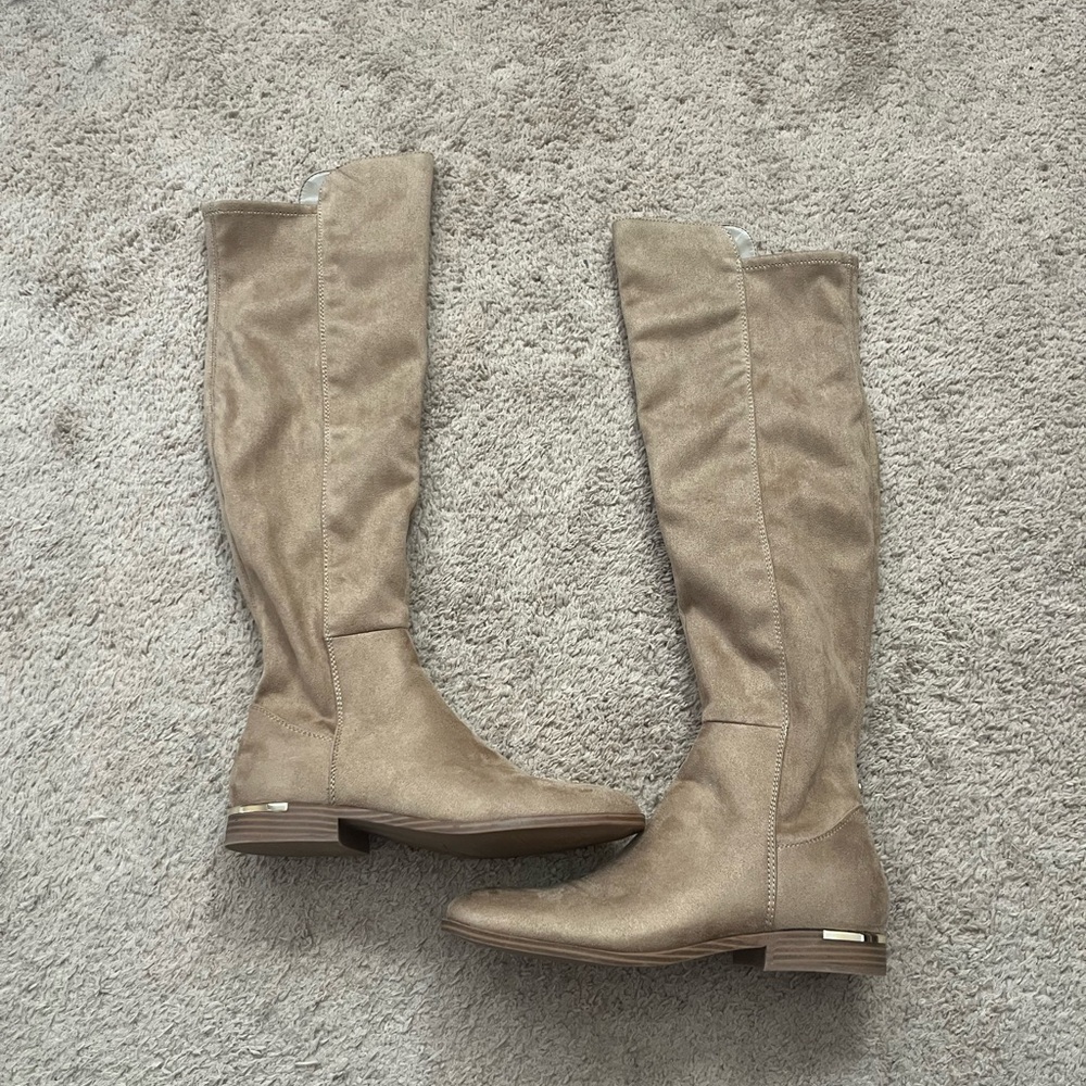 Nine West Allair Tan Over the Knee-High Suede Boots size 11 - Picture 6 of 12